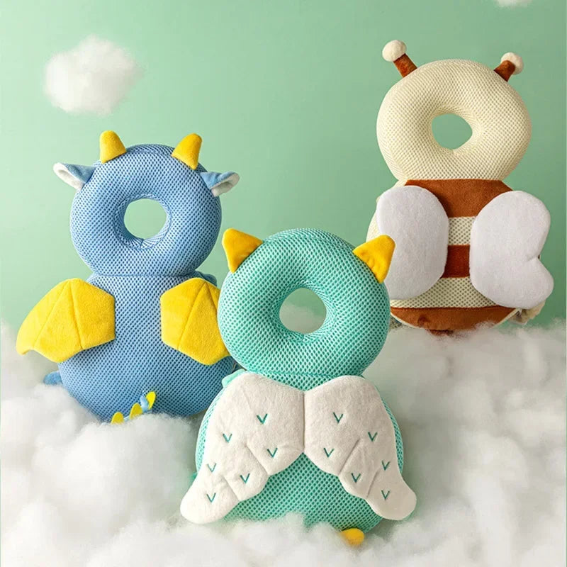 Toddler Baby Head Protector Safety Pad Cushion Back Prevent Injured Cartoon Security Pillows Breathable Anti-Drop Pillow 1-3T